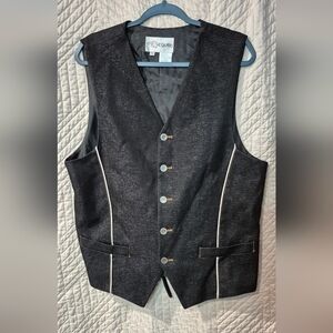Vintage LL Canto Black Vest with White Accents